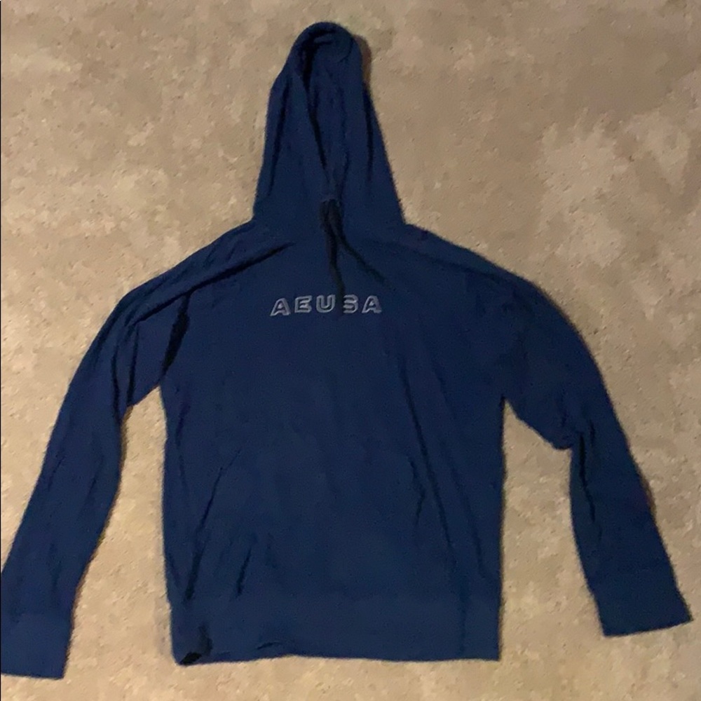 Blue American Eagle T-Shirt Hoodie